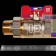 Кран шаровой с американкой ROMMER ВР/НР, ручка бабочка 3/4 (RBV-0005-2510220)