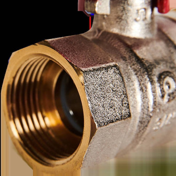 Кран шаровой с американкой ROMMER ВР/НР, ручка бабочка 3/4 (RBV-0005-2510220)-2