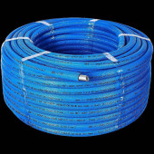 Труба STOUT SPI-0004-002028 20х2,8 (бухта 100 метров) PEX-a из сшитого полиэтилена с кислородным слоем, серая в теплоизоляции (синяя) (SPI-0004-002028)