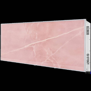Отопительная панель STOUT ROSE STONE SCT 120*60 розовый гранит / серый корпус SCT-00RG-012060 (SCT-00RG-012060)-1