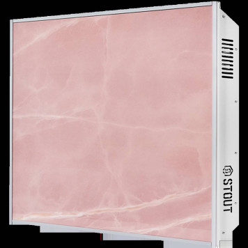 Отопительная панель STOUT ROSE STONE SCT 60*60 розовый гранит / серый корпус SCT-00RG-006060 (SCT-00RG-006060)-1