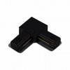Соединитель угловой L-образный для треков накладных Reluce RL 06038 corner connector BK