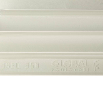 Радиатор алюминиевый Global ISEO 350 12 секций боковое подключение (белый RAL 9010) IS035012 (IS035012)-9