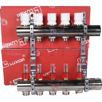 Коллектор LUXOR CD 477/5 с расходомерами-5