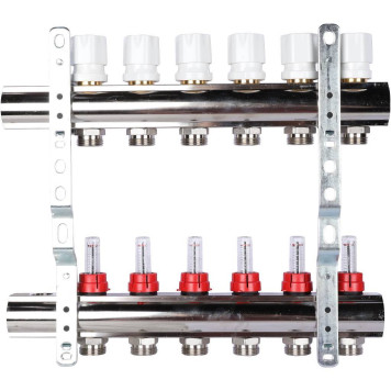 Коллектор LUXOR CD 477/6 с расходомерами-2