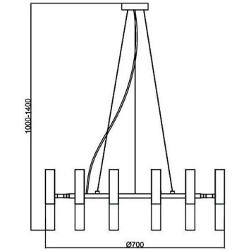 Подвесная люстра ST-Luce Eclip SL1236.203.10-7