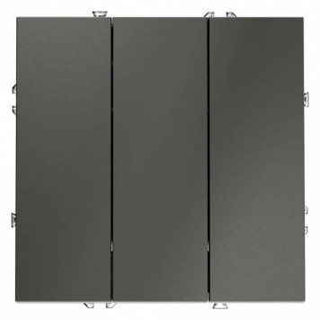 Выключатель трехклавишный без рамки Voltum S70 VLS030106-1