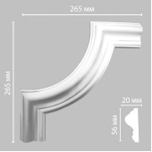 Угол DECOMASTER 97620-2 (265*265*20мм)