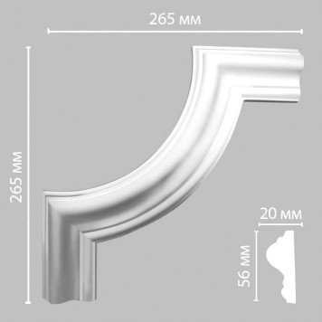 Угол DECOMASTER 97620-2 (265*265*20мм)