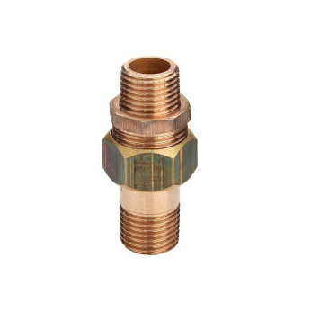 Разъемное соединение, Viega, R 3/4, с плоским уплотнением, с наружными резьбами, бронза, модель 3334