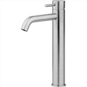 CISAL Xion Смеситель однорычажный для раковины на 1 отверстие,высокий h211 мм,без доннного клапана, цвет: нержавеющая сталь. XI003544D1