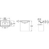 Roca The Gap Original UNIK Раковинаподвесная 80x44x16.5см., с 1 отв., цвет: белый. 7.3274.7.000.0