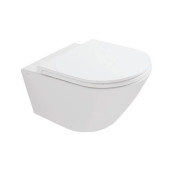 GLOBO Forty3 Унитаз подвесной безободковый 57x36 см, с системой скрытого крепежа, цвет: белый. FOS05.BI