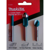 Набор фрез Makita 3 шт. (хвостовик 6 мм)