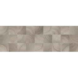 Шиен 2Д Плитка настенная декор серый, структура 25х75