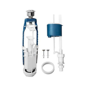 Арматура д/бачка набор 1/2 н/под хр кноп 2реж универ Уклад А77.57.14.3