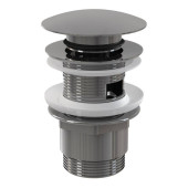 Выпуск Alcaplast 11/4 Click-clack с переливом металл большая пробка хром