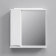 M80MPL0651WG Зеркальный шкаф с подсветкой 65 см, левый, белый глянец