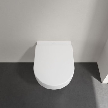 VilleroyBoch Architectura Комплект Унитаз-подвесной 37х53х33см., сиденье с функцией QuickRelease, Softclose, цвет: альпийский белый. 4694HR01-1