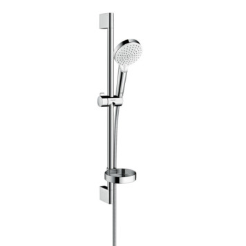 HG 26 553 400 Crometta Vario Душевой гарнитур H=650 мм, Ø100 мм, 2 режима, с мыльницей 26553400