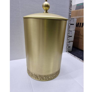 3SC Bally Ведро Oslash;22х30см., с крышкой, ручка Zar, цвет: Matt Satin Brass-3