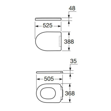 Armani Roca Island Сиденье для унитаза, с микролифтом, лакированное, цвет: белый-1