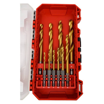 Сверла по металлу Milwaukee RedHEX HSS-TiN GEN II (3-10 мм) 10 шт.-2