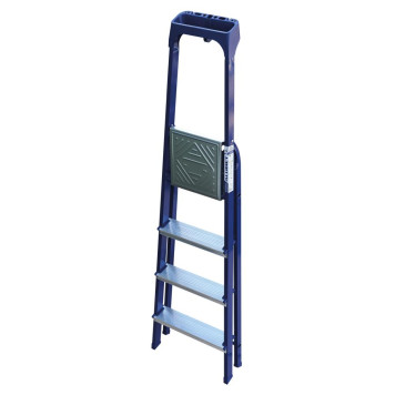 Стремянка Алюмет 4 ступени стальная с пластиковым органайзером-4