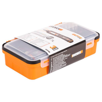 Отвертка аккумуляторная WORX WX240, 4В, 5Нм, 1,5Ач, набор оснастки-13