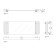 Decor Walther Classic Tab 34 Лоток универсальный 34x12см, прозрачное стекло, настольный, цвет: хром. 0848702