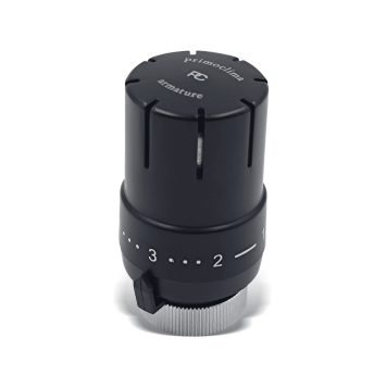 Термостатическая головка Primoclima ArmatureMini М30х1,5, черный матовый PCHEAD15B