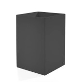 3SC Mood Black Ведро, без крышки, 20х30х20 см,  композит Solid Surface, цвет: чёрный матовый . MN65A