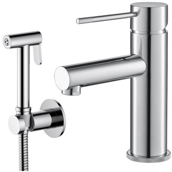 Смеситель для раковины с гигиеническим душем Timo Saona 2360/00G хром 2360/00G