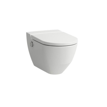 Laufen Cleanet Navia Унитаз-биде подвесной 58х37х38см, безободковый в комплекте с съемным сиденьем с микролифтом, цвет: белый-4