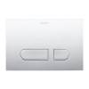 Duravit DuraSystem А1 Клавиша смыва для унитаза, 21.7х14.6см, двойной смыв, фронтальная пластина, цвет: хром. WD5001021000