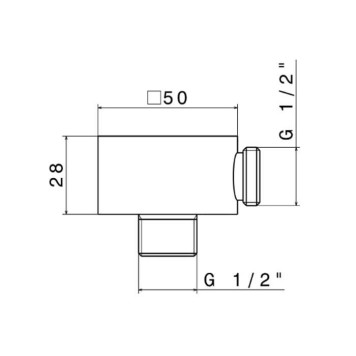 Kerama Marazzi Futura Вывод для душа, цвет: черный матовый-1