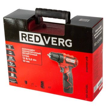 Шуруповерт аккумуляторный бесщеточный REDVERG RD-SD12BL-7