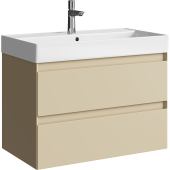 AQ GE01082MDGeometriaТумба с двумя ящиками под умывальник 81 см., цвет морская дюна GE01082MD