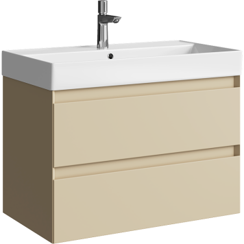 AQ GE01082MDGeometriaТумба с двумя ящиками под умывальник 81 см., цвет морская дюна GE01082MD