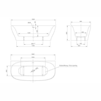 KNIEF Dream Wall Ванна пристенная 180х80х60см, с щелевым переливом, цвет: белый. 0100-091-06, 0100-252-2