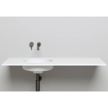 Salini Marea Раковина врезная снизу 42х42х12.8cм, без отв., без перелива, S-Stone, цвет: белый матовый. 1802204M-3