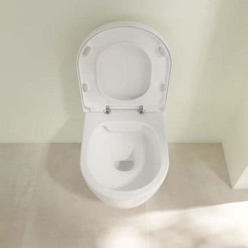 VilleroyBoch Avento Комплект унитаз-подвесной 37x53см, сиденье QuickRelease, SoftClose, цвет: альпийский белый. 5656HR01-4
