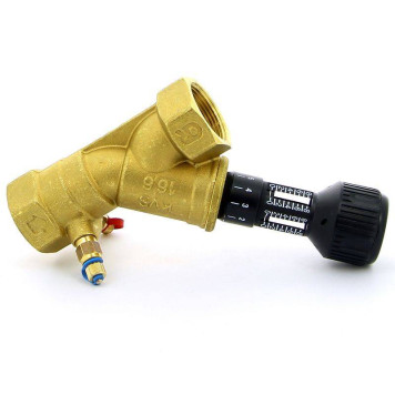 Клапан балансировочный ручной ВВ 747OT с фиксацией настройки 2 измерительных ниппеля CIMBERIO 11/4-3