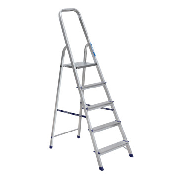 Стремянка Алюмет 5 ступеней алюминиевая матовая