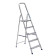 Стремянка Алюмет 5 ступеней алюминиевая матовая