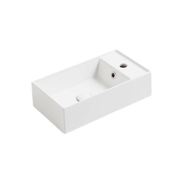 Simas Agile Раковина 50х27 см, 1 отв., цвет: белый матовый-1