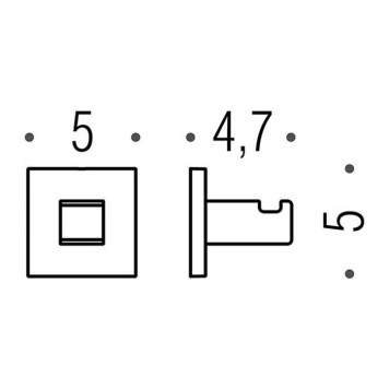 Colombo Basic Q Крючок LC97, цвет: хром-2