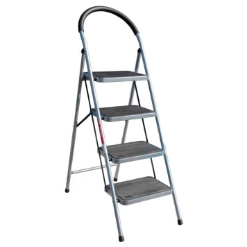 Стремянка Алюмет 4 ступени стальная с широкими ступенями