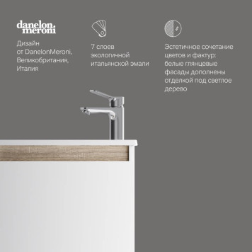 M85AFSX0451WG База под раковину, напольная, 45 см, 1 дверца, белый глянец-4