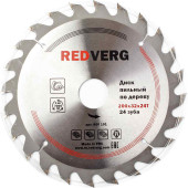 Диск пильный по дереву REDVERG твердосплавный 200х32/30 мм, 24 зуба(800191)